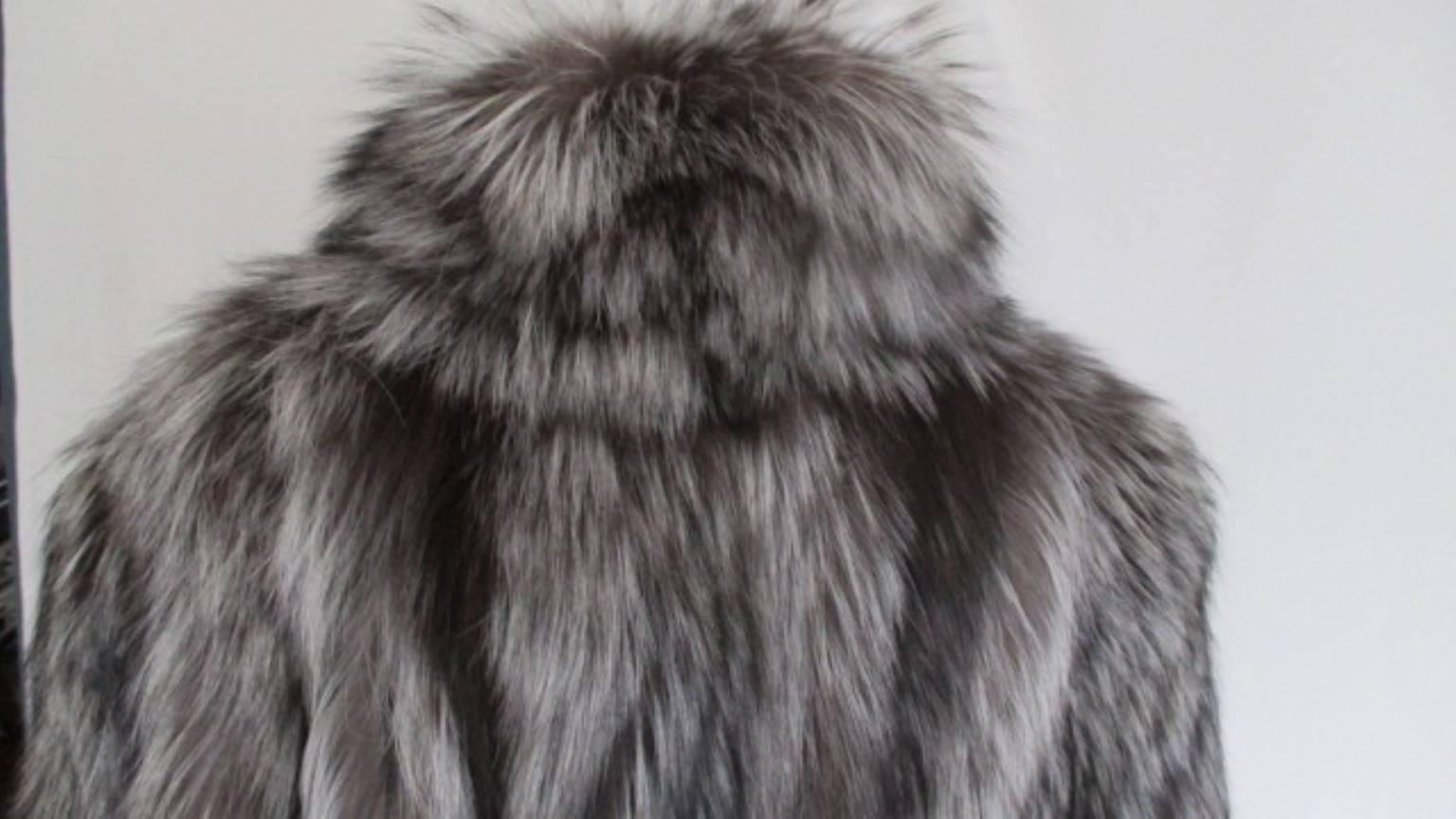 mens long fur coat