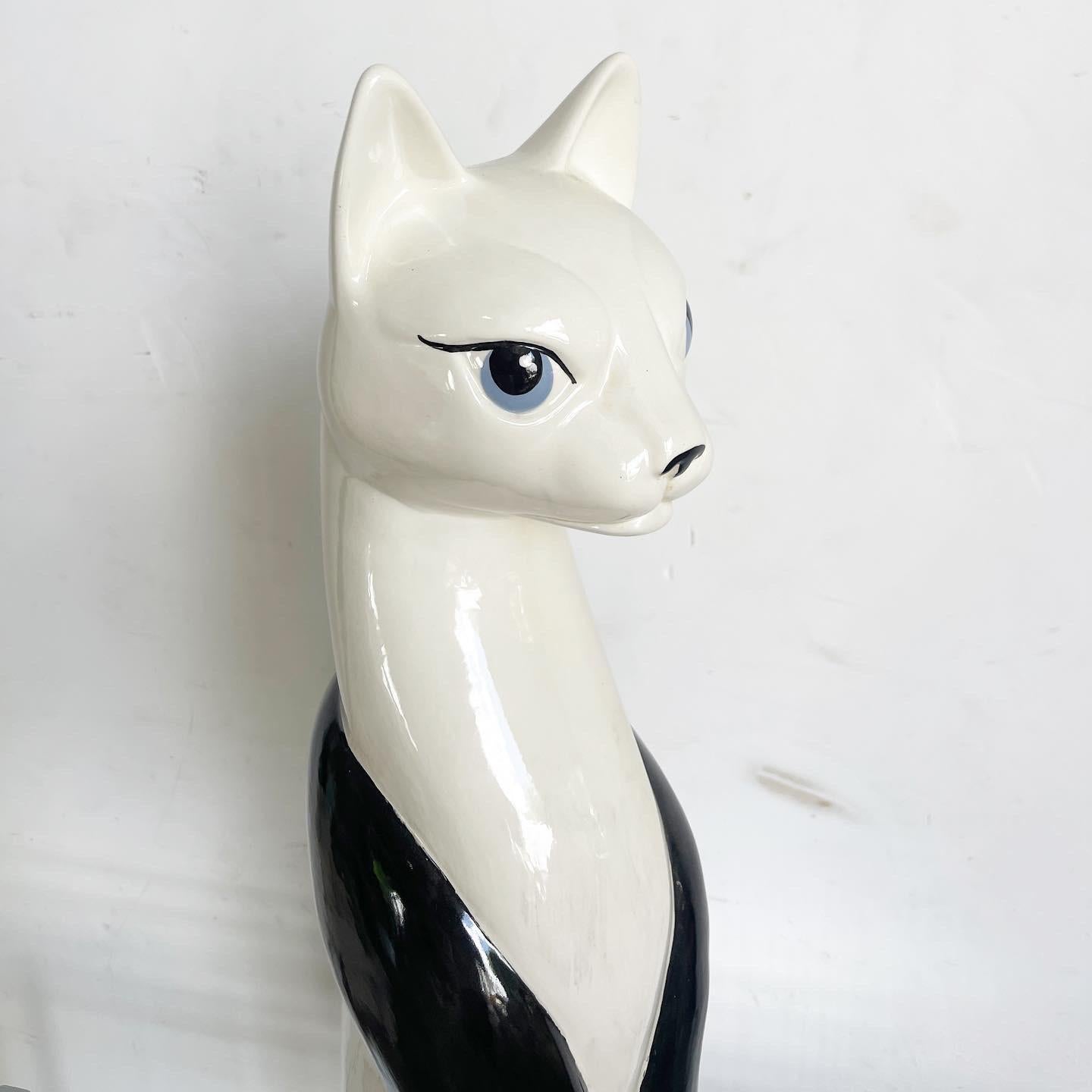 mid century ceramic cat