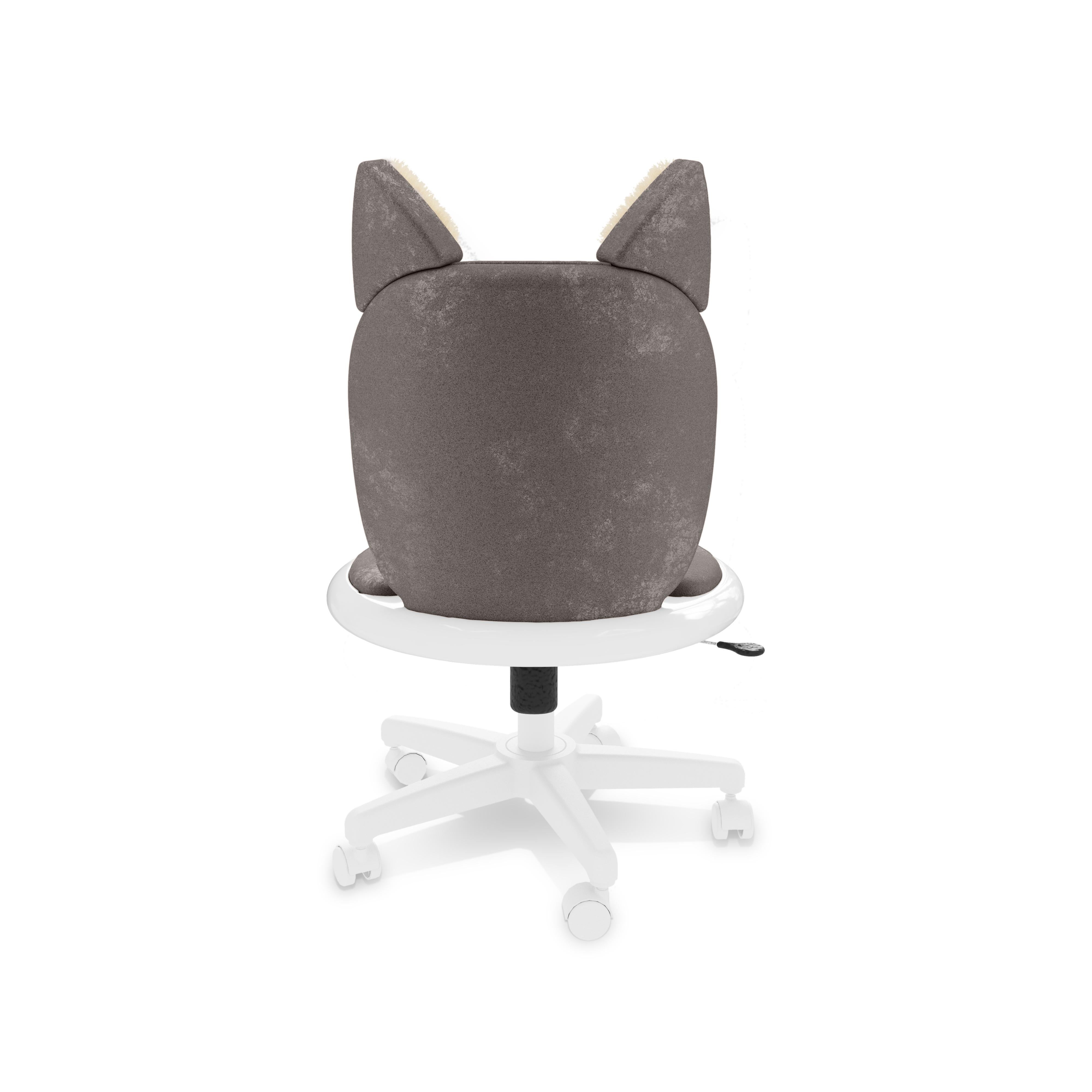Chaise de bureau Meow en velours Antracite par MAGILORE - Chaise de bureau pivotante pour enfants en vente 5