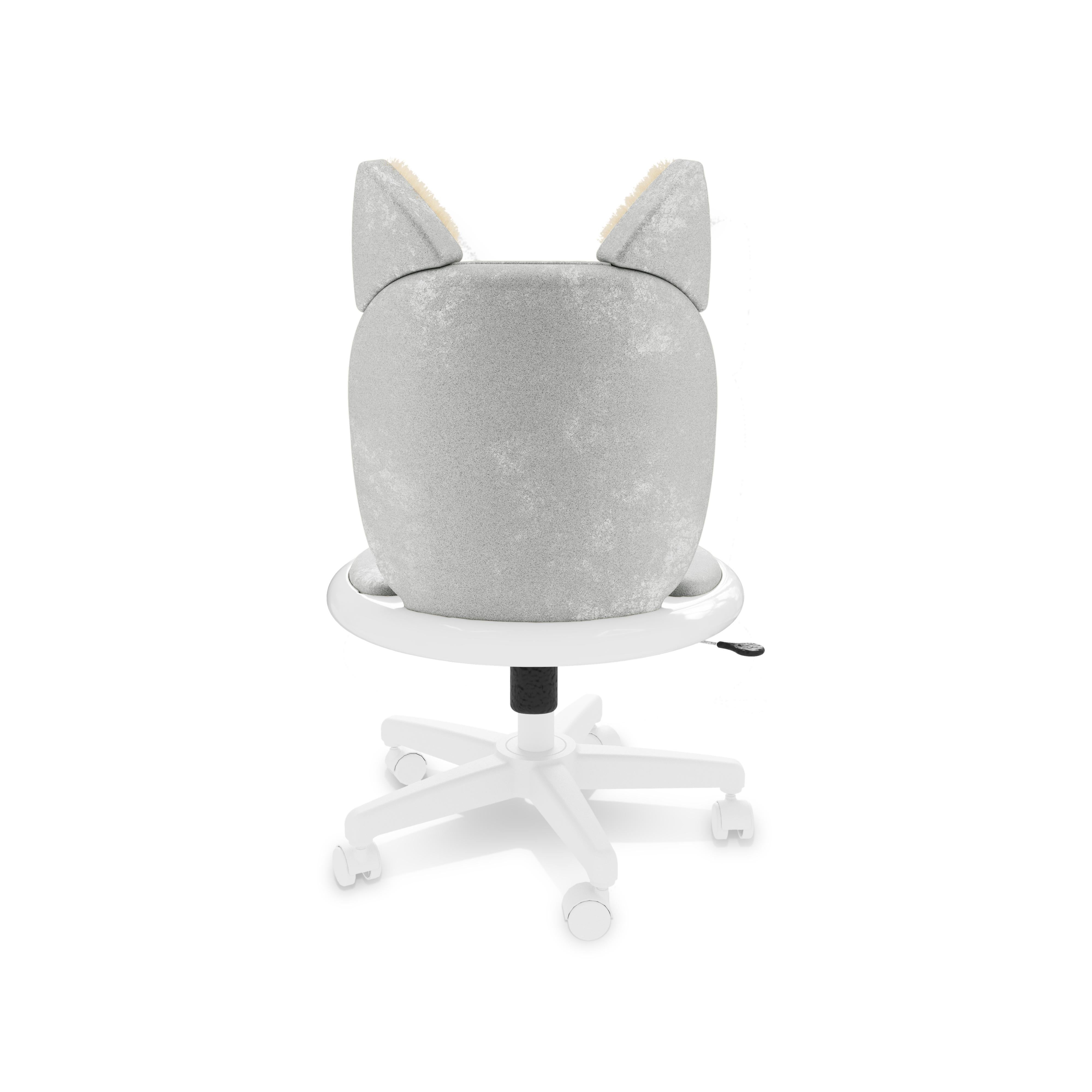 Portugais Chaise de bureau Meow en velours Antracite par MAGILORE - Chaise de bureau pivotante pour enfants en vente