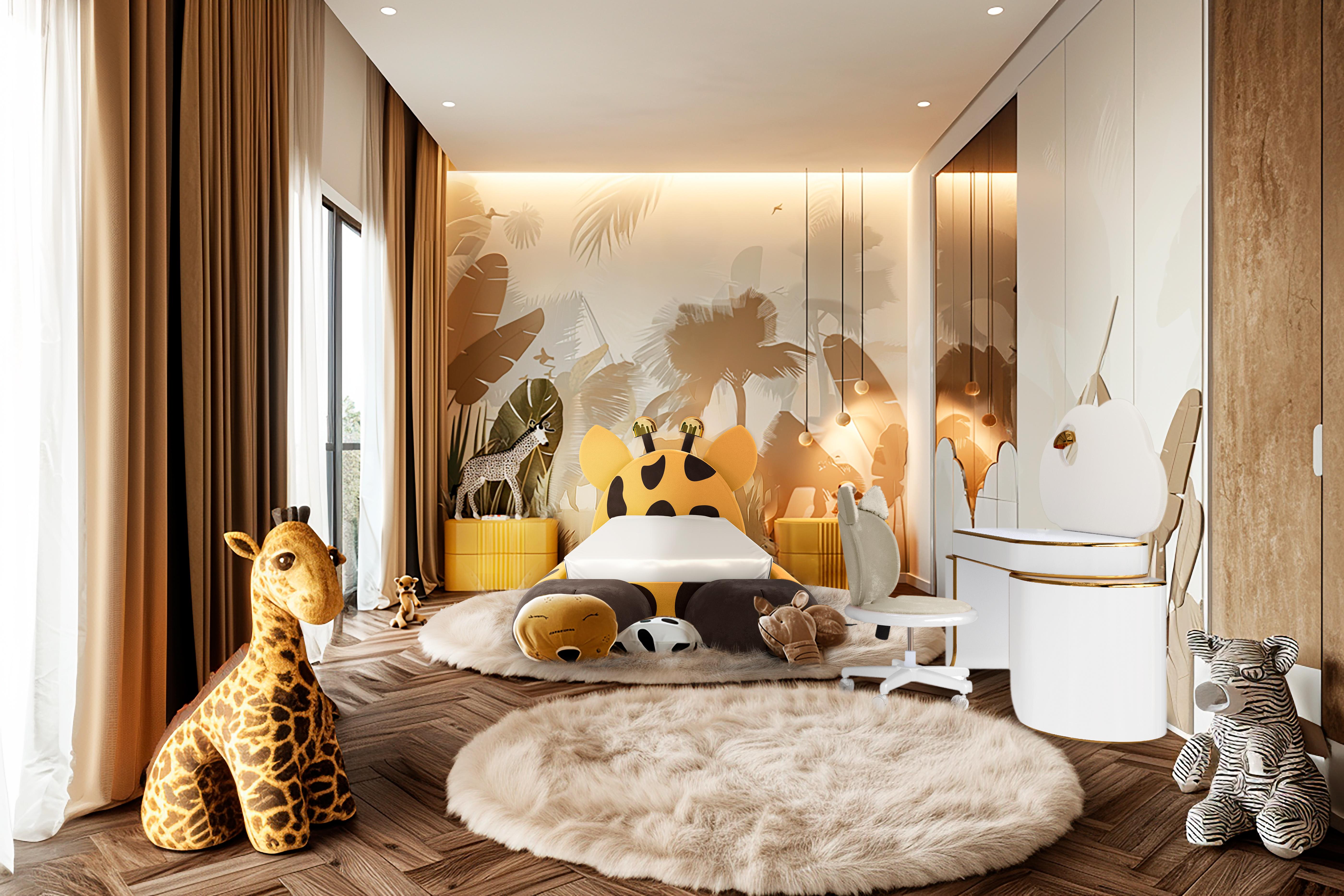 Fait main Chaise de bureau Meow en velours Antracite par MAGILORE - Chaise de bureau pivotante pour enfants en vente