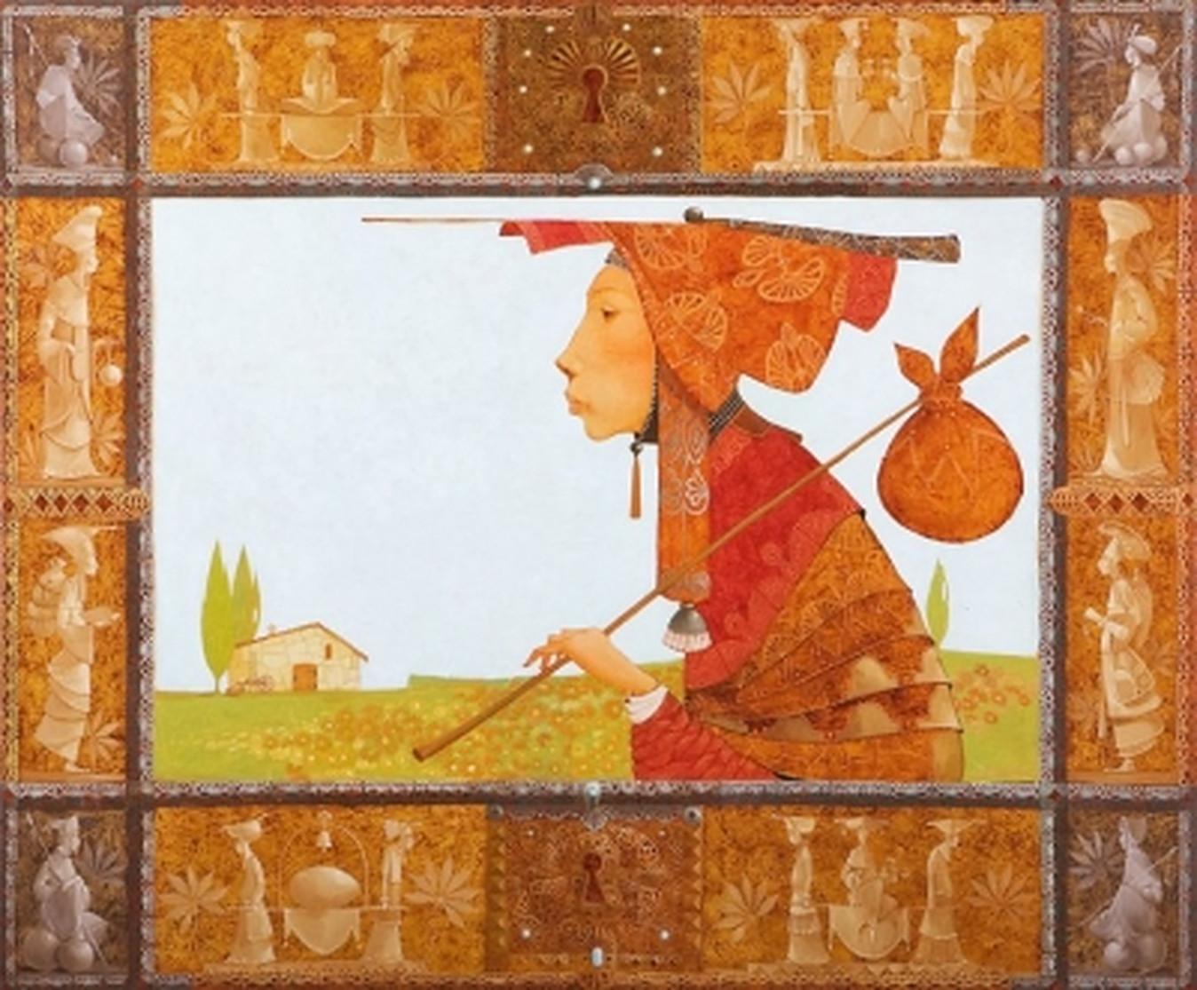Figurative Painting di Merab GAGILADZE - Ritorno a casa