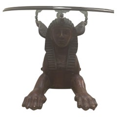 Wunderschöne Bronze-Sphinx-Skulptur mit Tischfunktion. Design-Mäuse