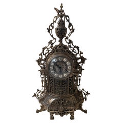 Wonderful Baroque style brass clock to stand on