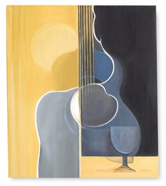 Art contemporain espagnol par Mercedes Aparicio - Guitare et figurine