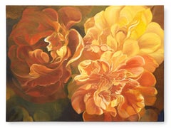 Art contemporain espagnol par Mercedes Aparicio - Roses Oranges