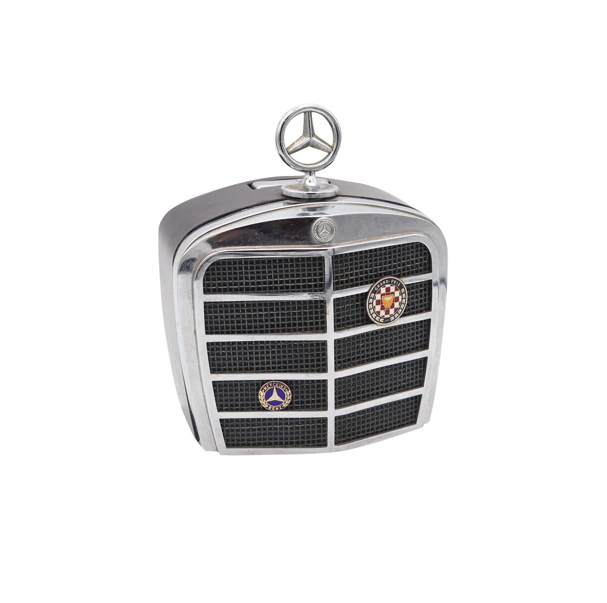 MERCEDES BENZ 1966 Royal London Auto Kühlergrill Schreibtisch Benzinfeuerzeug Lackiert im Angebot 1