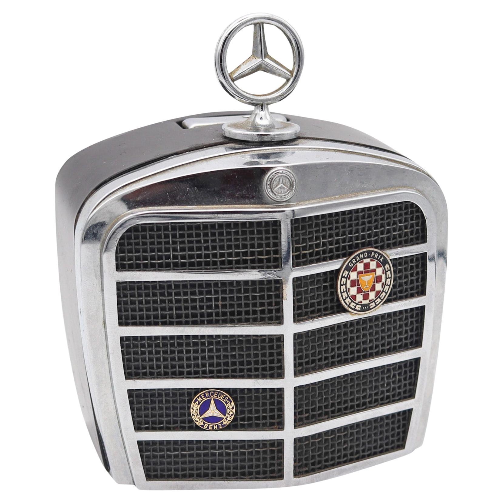 MERCEDES BENZ 1966 Royal London Auto Kühlergrill Schreibtisch Benzinfeuerzeug Lackiert