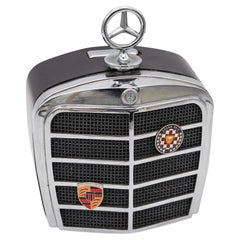 MERCEDES BENZ 1966 Real Londres Parrilla Radiador Encendedor Gasolina En Acero Lacado