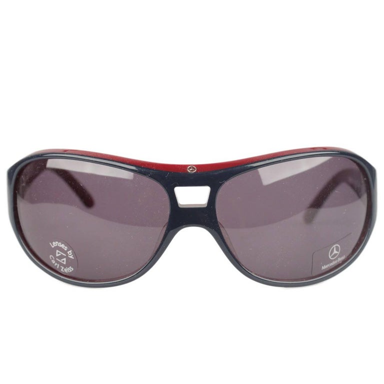 MERCEDESBENZ Blue Sunglasses MB54103 Lens by CARL ZEISS New Old Stock For Sale at 1stDibs