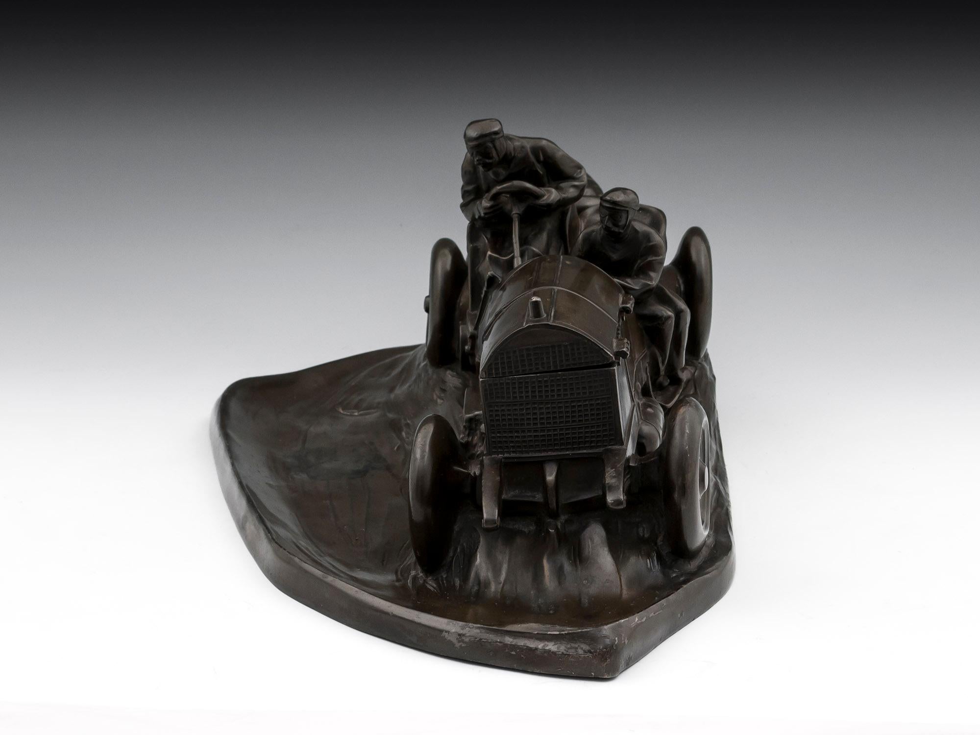 Mercedes Benz Racing Car Inkwell by Kayser of Germany In Good Condition In Northampton, United Kingdom