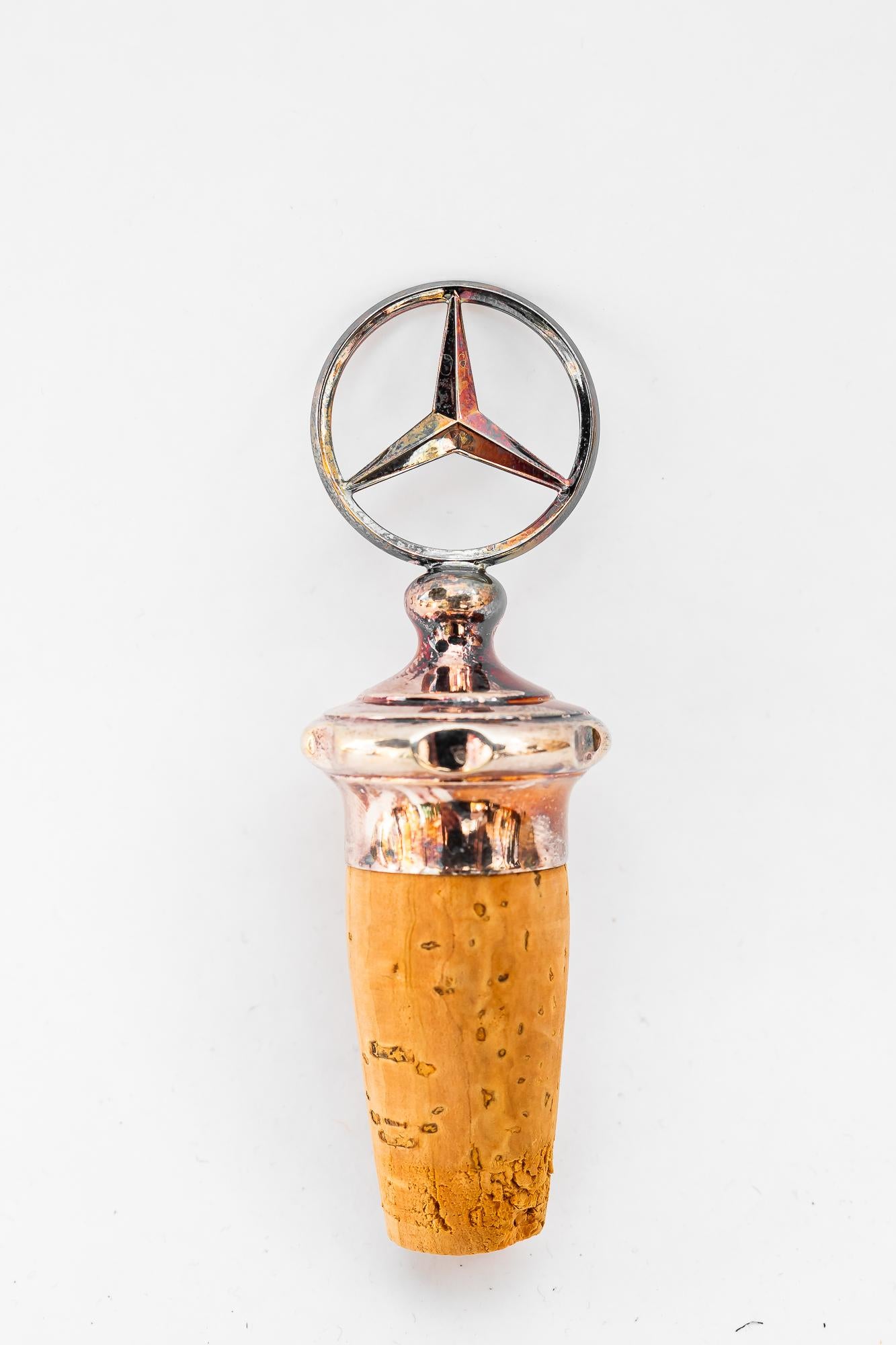 Mercedes Flaschenverschluss Messing ( versilbert ) Wien um 1920er Jahre (Art déco) im Angebot