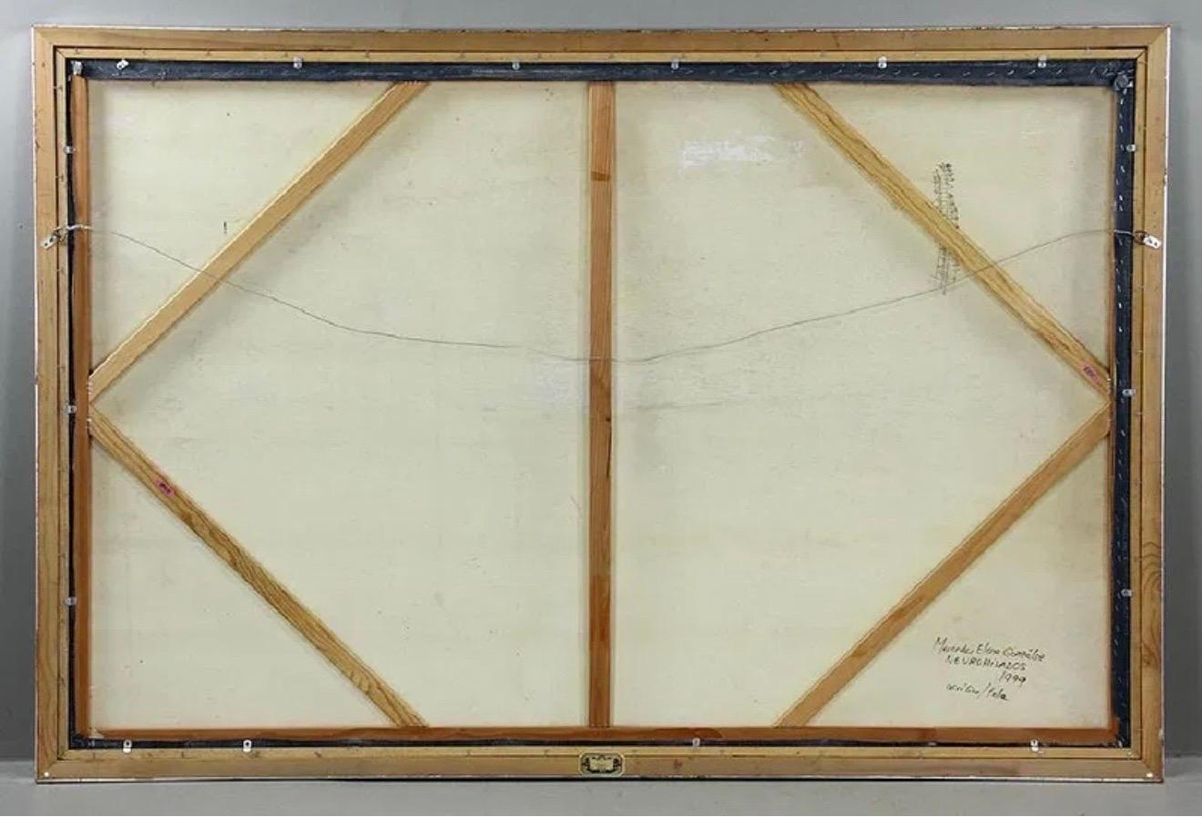 Grand tableau abstrait d'Amérique latine Mercedez Elena Gonzalez (Venezuela) en vente 13