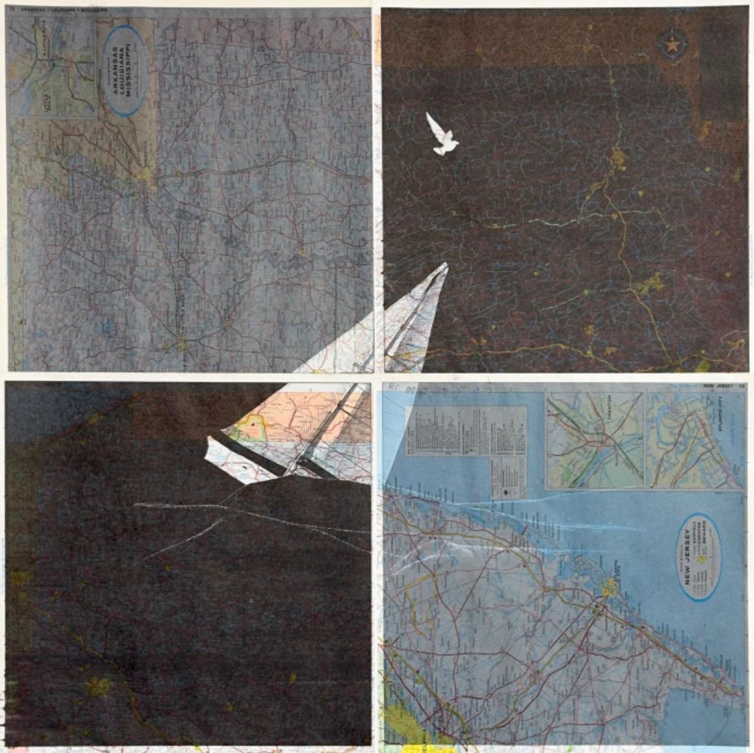 South - Mixed Media Art by Mercedes Jelinek