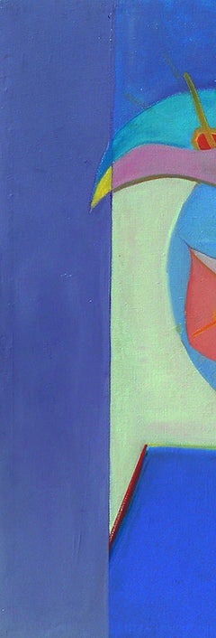 Blue Flowers by Mercedes Lasarte Oil on Canvas