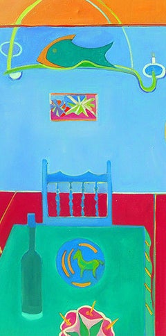 Dining Room by Mercedes Lasarte Oil on Canvas