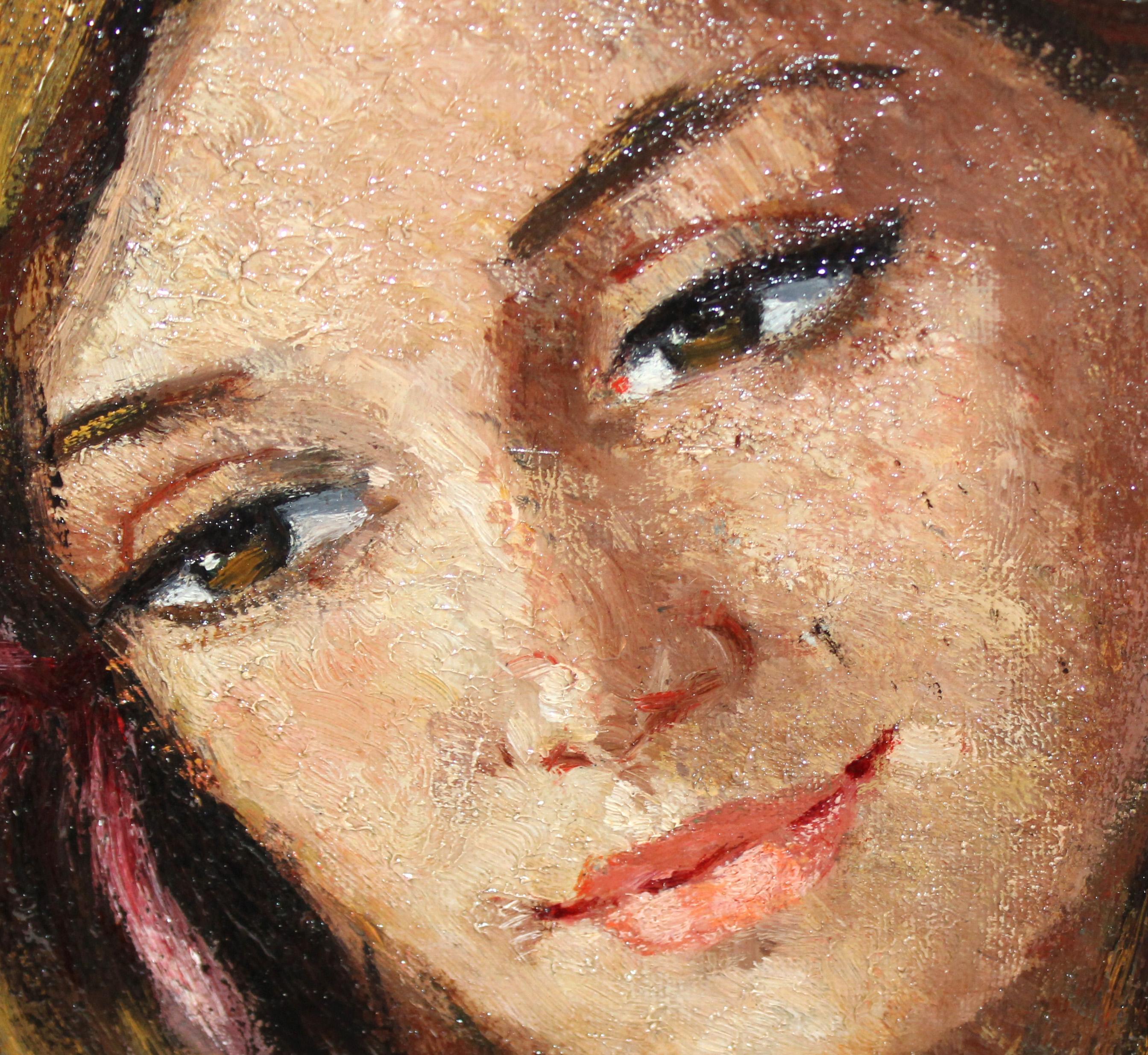 L'opera va firmata dall'artista nella parte inferiore

El estado es bueno

Se presenta sin enmarcar la pintura

Medidas obra: 65 cm. Di altezza x 54 di