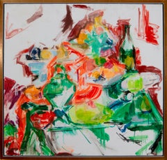 "Bottiglie e frutta"