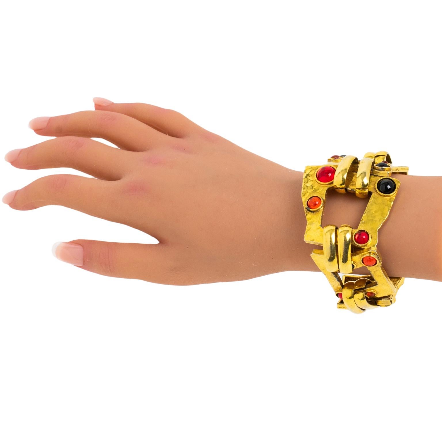 Mercedes Robirosa Bracciale Jewell A Link Dorato in vendita 2
