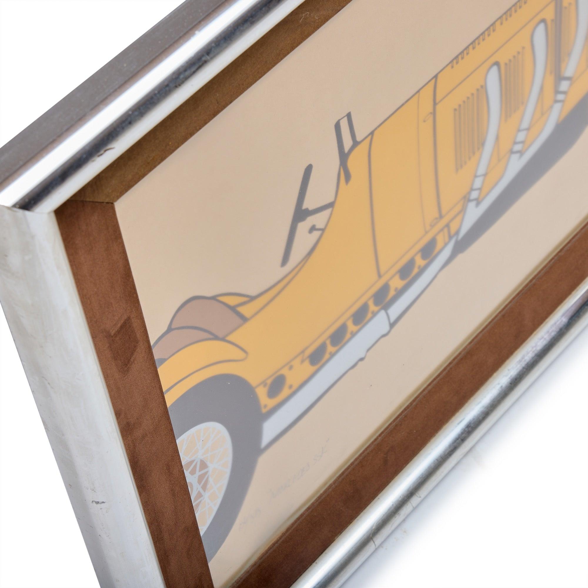 1930 Mercedes SSK Lithographie