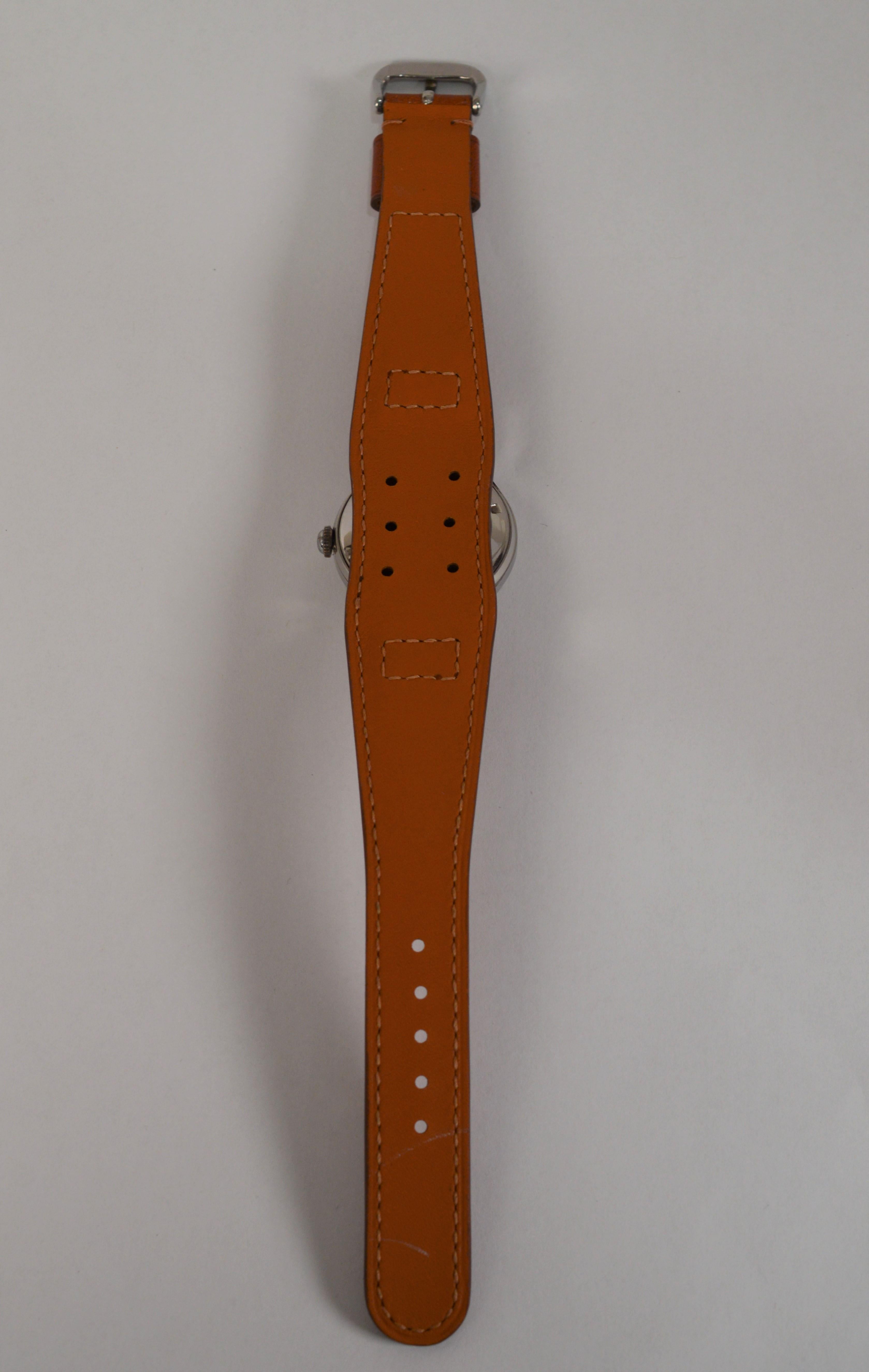 Mercedes Edelstahl Post WWII Vintage-Armbanduhr im Angebot 2