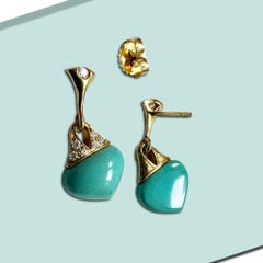 Mercer Drop Earrings - 20K Gold / 0.18cts Diamonds