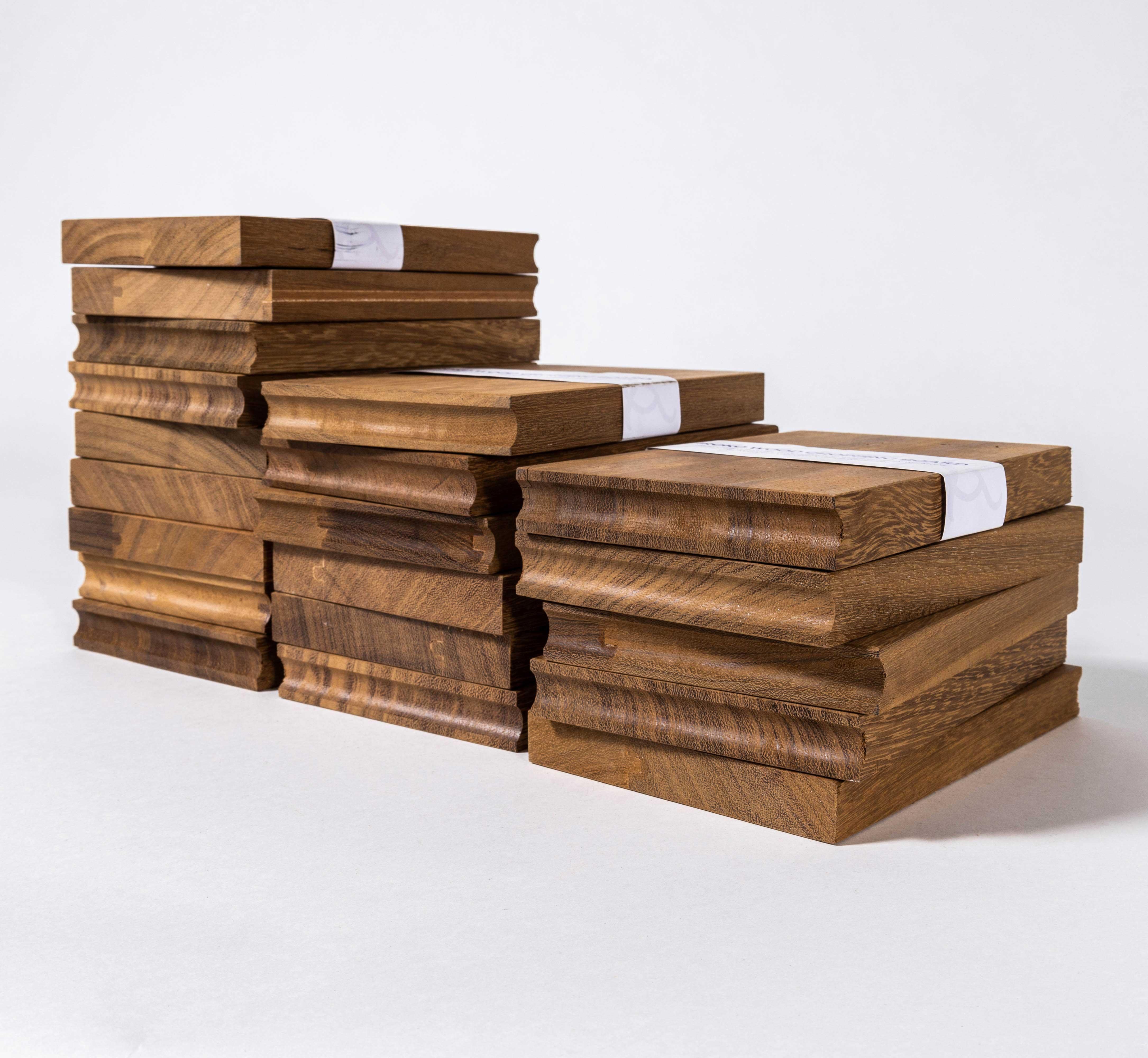Merchant & Found Small Chopping Board. 

Made by our amazing Kevin in our very own workshop. We work with a huge amount of reclaimed Iroko worktops salvaged from school science laboratories. Kevin makes these chopping boards, with love and by hand.