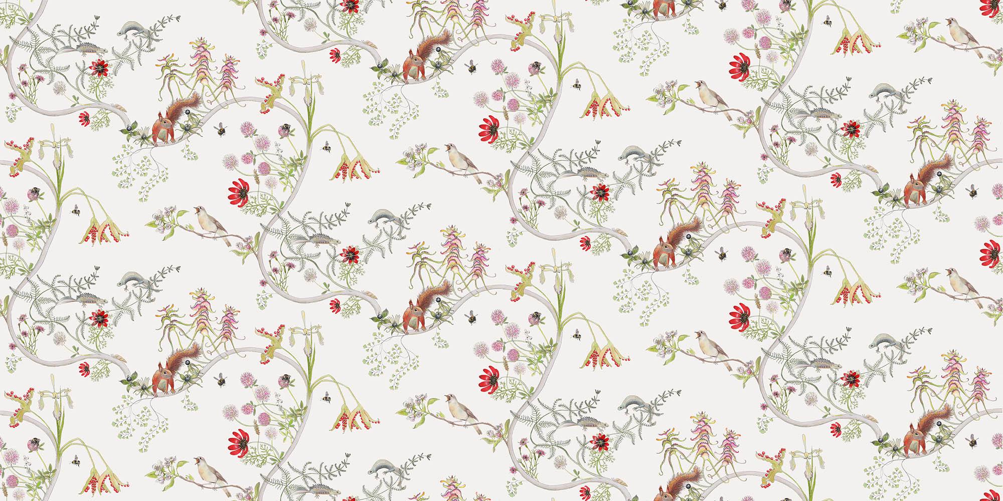 Collection: Mercia Vines
Product Code: 28A
Color: Cream
Roll dimensions: 70cm x 10m (27.6in x 10.9yards)
Area: 7sq.m (8.4 sq.yards)
Pattern repeat: 70cm (27.6in) Three Quarter Drop
Wallpaper: Non-woven 147gsm Uncoated
Fire rating: Fire certified for