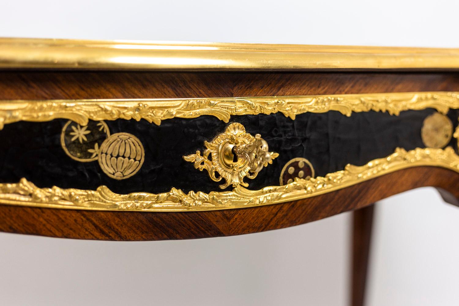 Mercier Frères Décoration, Flat Desk of Louis XV Style, circa 1900 3