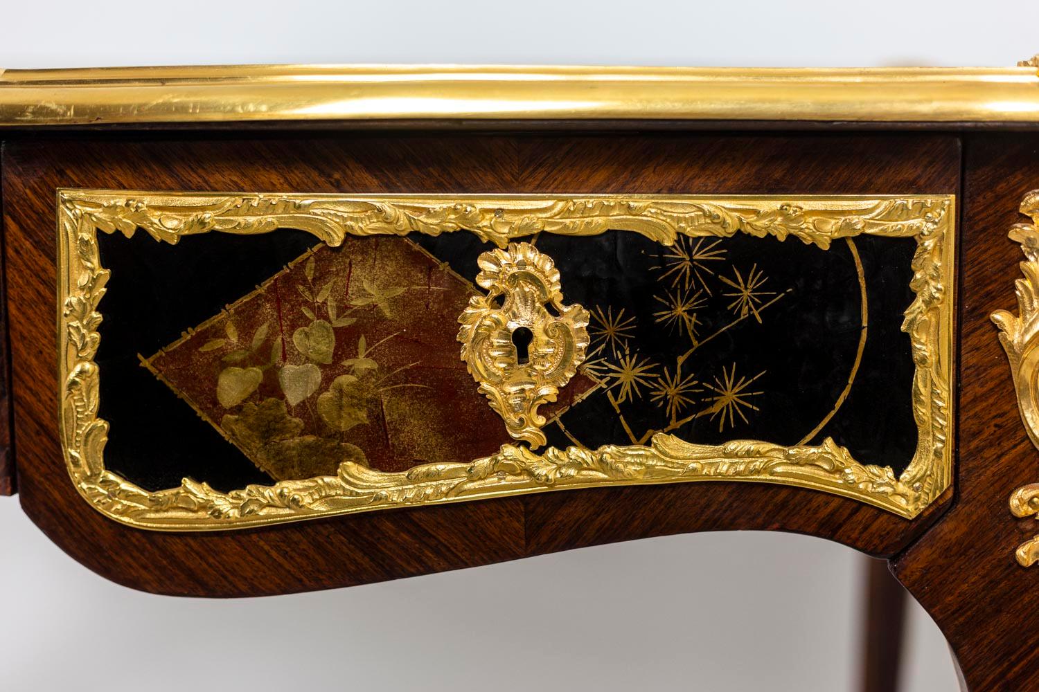 Mercier Frères Décoration, Flat Desk of Louis XV Style, circa 1900 5