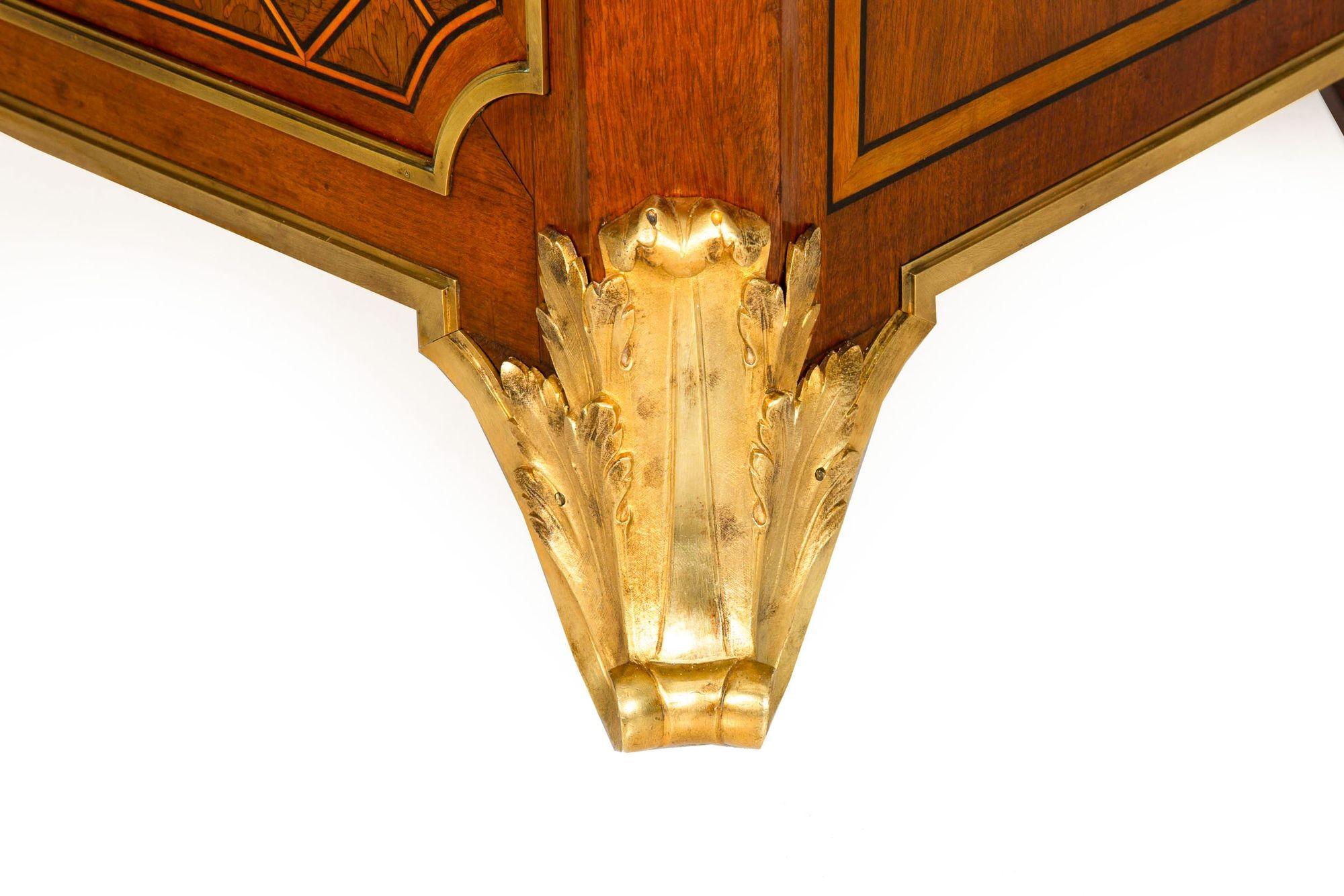 Mercier Frères French Bronze Mahogany Bedside Cabinet Chest For Sale 10