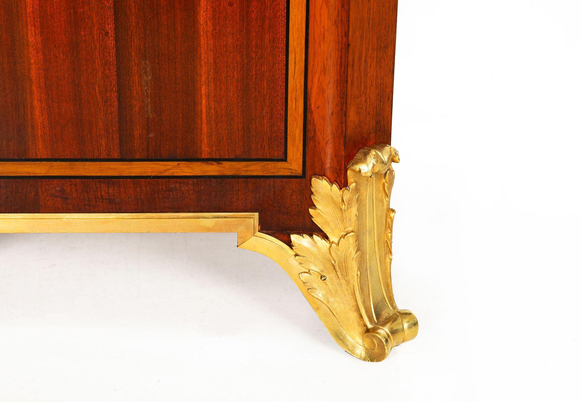 Mercier Frères French Bronze Mahogany Bedside Cabinet Chest For Sale 14