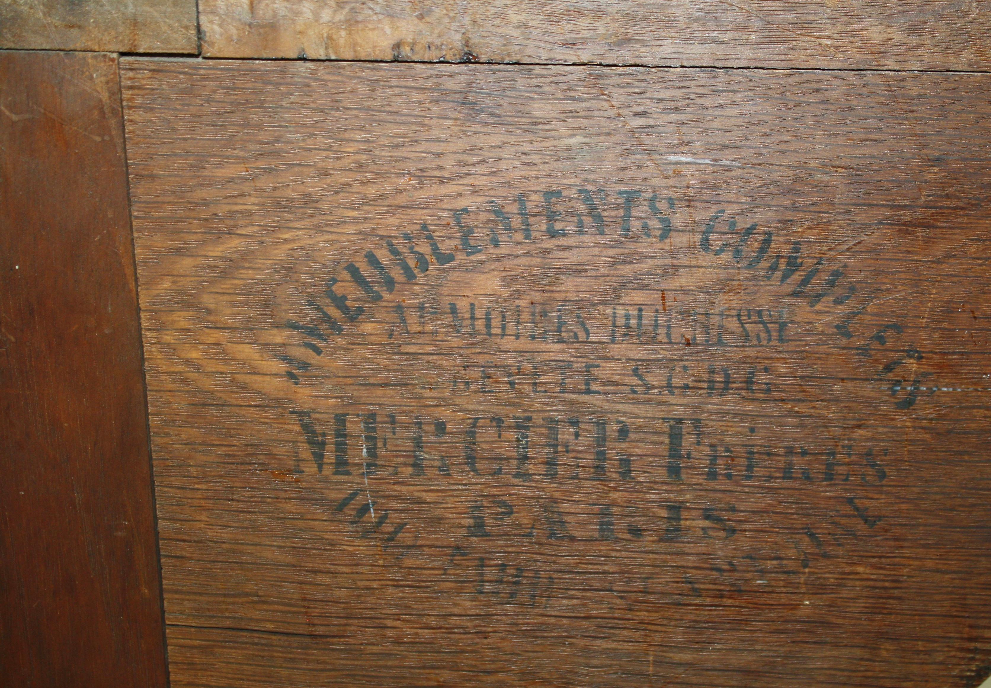 Mercier Frères Louis XV Walnut Desk with Top Hutch, circa 1895 5
