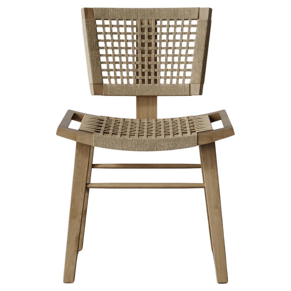 "Mercier"  Hand Woven Oak Chair by Christiane Lemieux