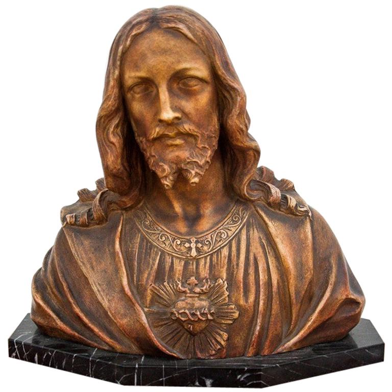 Merciful Jesus Bust, Northern Europe For Sale