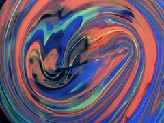 "Mercurio" by Ottavio Missoni 1980s Italian Design Murano Glass Plate