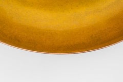 Centre de table en cuivre avec intérieur émaillé et extérieur bruni Mercurio