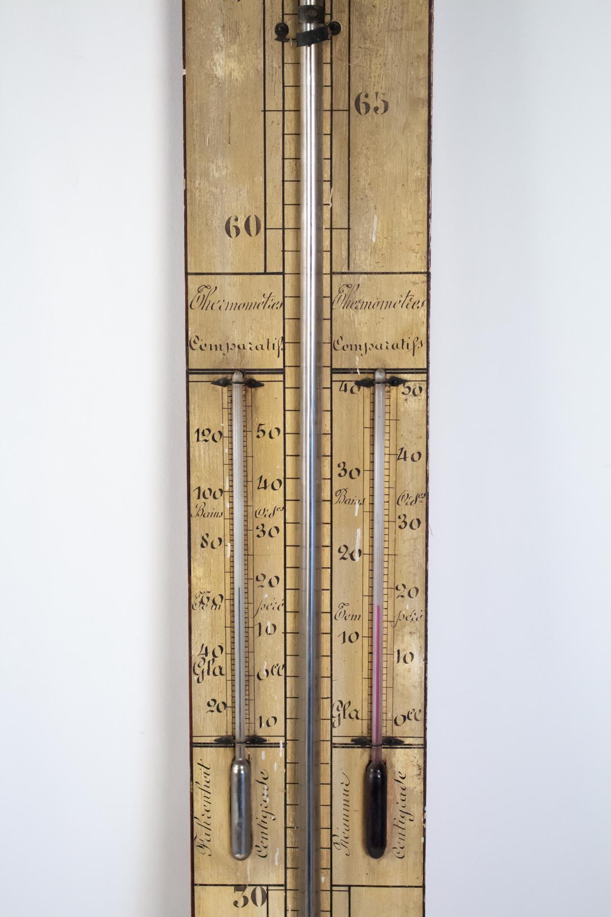 French Mercury Barometer from the 19th Century, Napoleon III Period