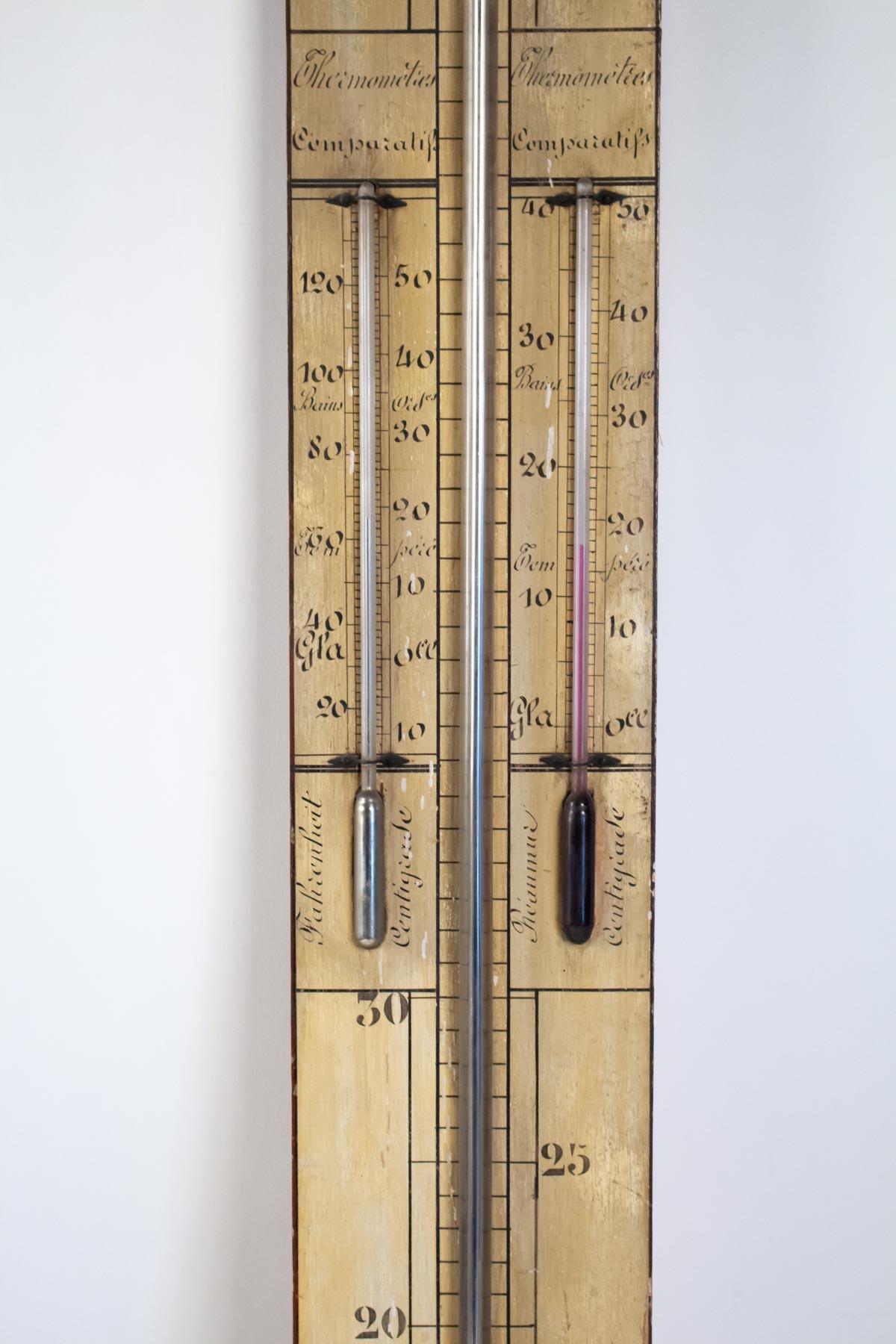 Mercury Barometer from the 19th Century, Napoleon III Period In Good Condition In Saint-Ouen, FR