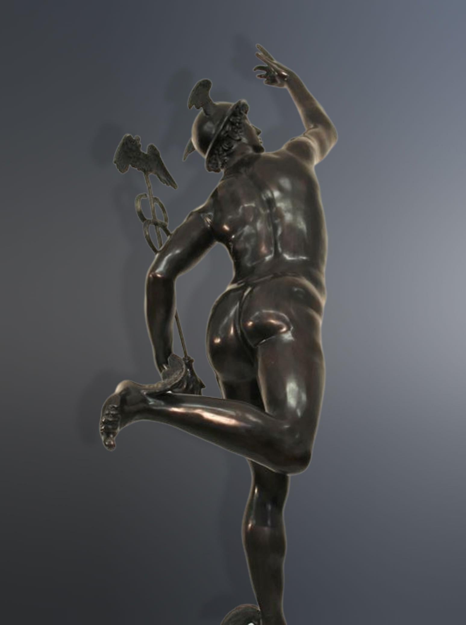 Bronze de mercure Bon état - En vente à Rome, IT