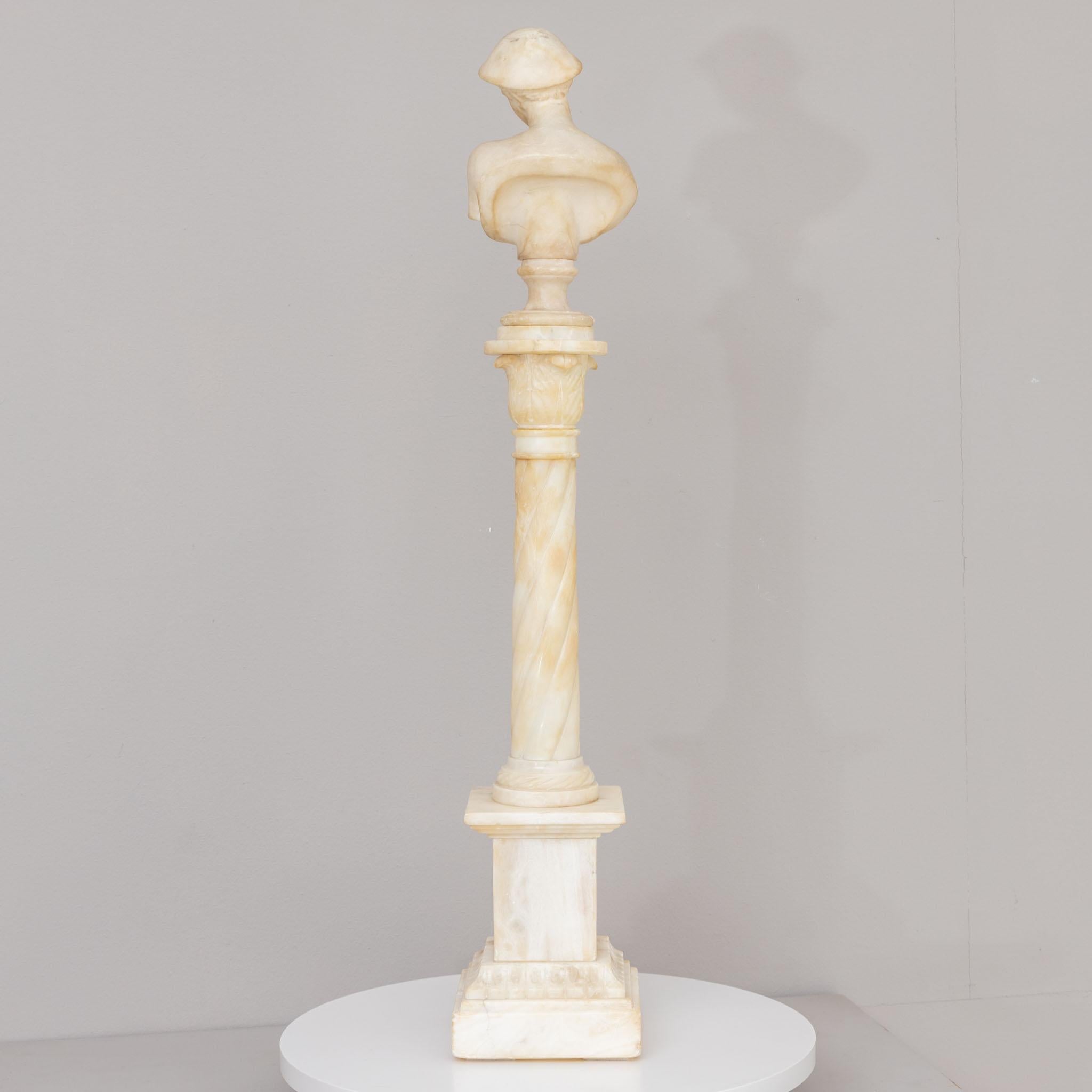 Buste de mercure avec colonne, 19e siècle en vente 2