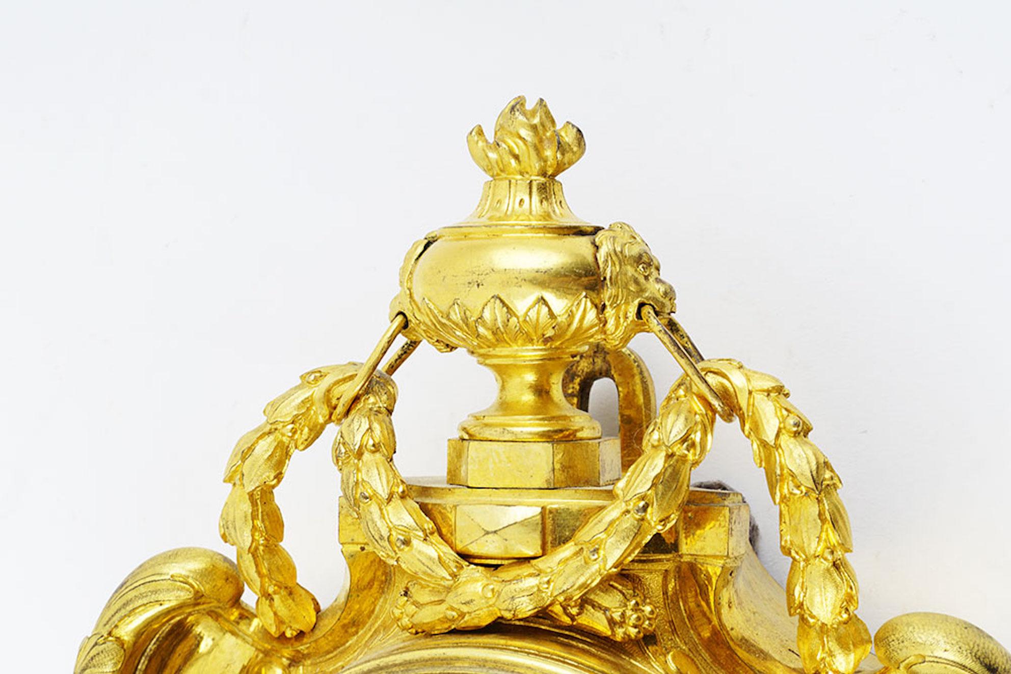 Rare Louis XV period wall clock 