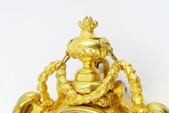 Raffinato orologio a cartello in bronzo dorato del periodo Louis XV di Gilles L'aine