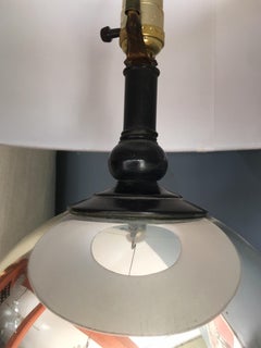 Mercury Glass Ball Table Lamp