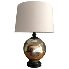 Mercury Glass Ball Table Lamp