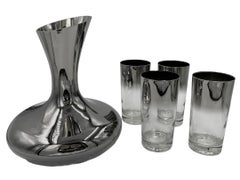 Mercury Glass Decanter Table Set