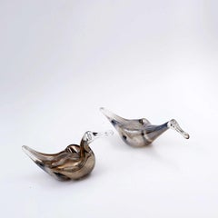 Mercury Glass Duck couple - 1950s