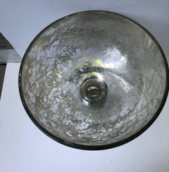 Mercury Glass Footed  Centerpiece Bowl