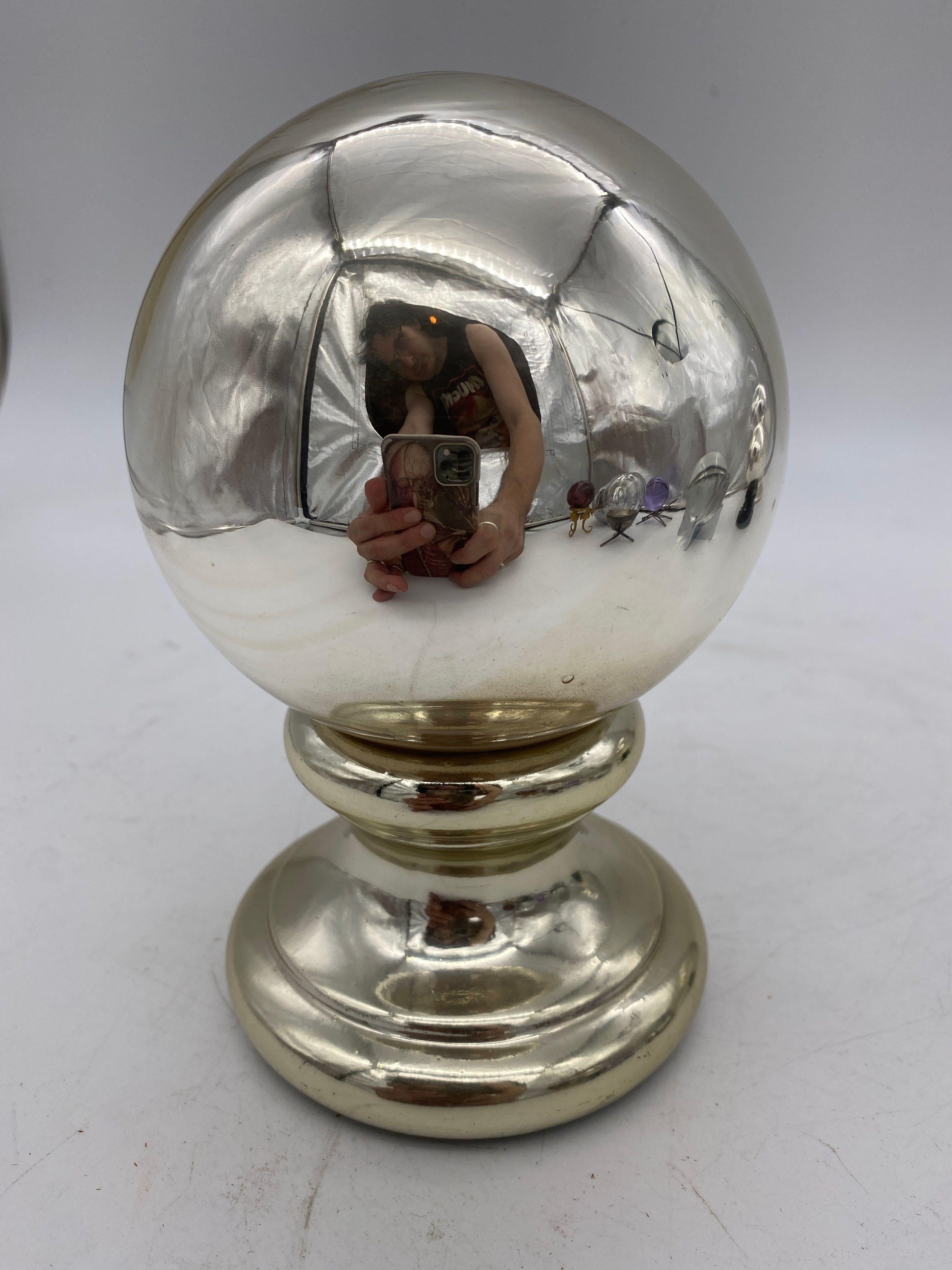 Mercury Glass Sphere with Stands Collection 1