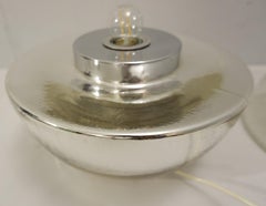 Italienische Quecksilberglas-Kugel-Tischlampe aus den 1970er Jahren